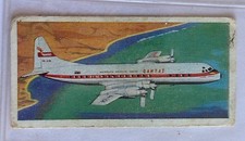 Lockheed Electra USA Wings Across The World 1962 Lyons Tea Aeroplane Card (B2)
