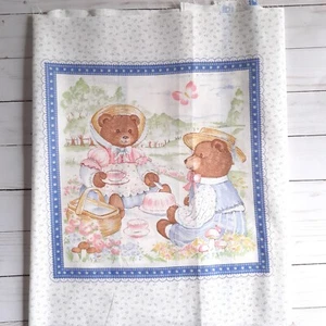 VIP Cranston 2 Bear Picnic Scenes for Pillows/Quilt - Picture 1 of 7
