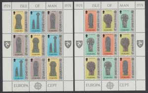 GB - Isle of Man 1978 Mi 122-127 KLB *** MNH ** Europa CEPT mini sheets - Picture 1 of 3