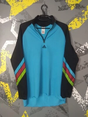 Chaqueta Adidas Vintage Manga Larga Años 90 00 Azul Poliéster Hombre Talla M ig93 Foto 1 de 4
