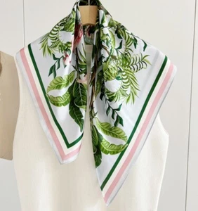 Pañuelo cuadrado envolvente 100 % seda morera para mujer 65*65 cm pañuelo Q05 - Imagen 1 de 3
