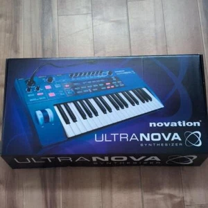 Novation ULTRANOVA "Excellent"Analog Modeling Synthesizer Blue Keyboard With Box - Picture 1 of 11