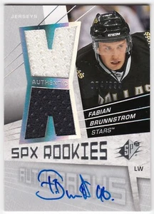 2008-09 SPx Autographed Rookies Jerseys FABIAN BRUNNSTROM 169 999 Stars RPA Auto - Picture 1 of 1