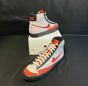 Nike ID Blazer Mid ’77 Vintage By You Custom Grey/Red/Blk Sz 9.5 M DS New w/Box - Picture 1 of 9
