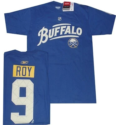 Camisa Buffalo Sabres Derek Roy Reebok Azul Real Buffalo Nuevas etiquetas Liquidación PEQUEÑA Foto 1 de 2