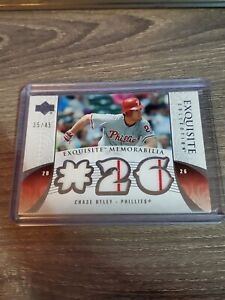 2006 Upper Deck Exquisite Collection  Patch Chase Utley Jersey Em-cu2 /45 C
