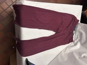 LL Bean Maroon sleep pant small unisex regular - Picture 1 of 3