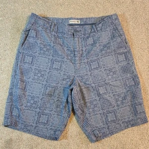 Reyn Spooner Uniqlo Shorts Mens Medium (30-33) Blue Geometric Print Casual Beach - Picture 1 of 11