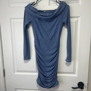 Windsor Blue Sparkly Long Sleeve Dress size Small - Bild 1 von 9