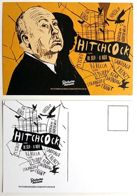 Alfred Hitchcock 2025 Cinema  Film Postcards x 2 - Image 1 of 4