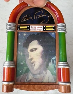 Vintage Elvis Presley "I'll Be Home For Christmas" musikalischer Weihnachtsschmuck (funktioniert) - Bild 1 von 12