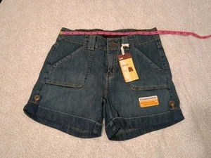 NWT Riders By Lee Jean Shorts Women's Size 8 Cuffed Denim 30 Waist Cotton - Picture 1 of 19
