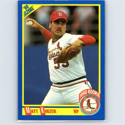 1990 Score Matt Kinzer Rookie #628 St. Louis Cardinals - Image 1 of 2