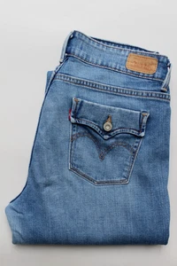 Levi's 529 Damen Curvy Bootcut Jeans 12M W32 L32 Mittelblau Stretch LEVH992 - Bild 1 von 12