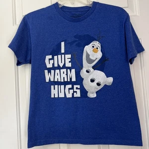 Kids Size M Disney Frozen T-shirt, I Give Warm Hugs - Picture 1 of 5