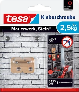 tesa 77902-00000-00 Klebeschraube für Mauerwerk und Stein 2er Set bis 2,5 kg - Bild 1 von 1