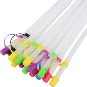 Bendable Straws with Straw One Size, Yellow,Blue,Green,Assorted Colors,Purple - Picture 1 of 9