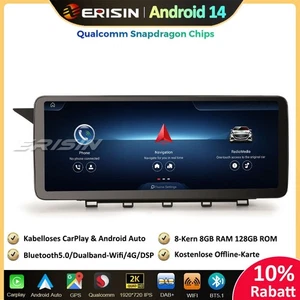 12.3" 128GB Android 14 Autoradio GPS DAB+CarPlay 4G Mercedes Benz GLK-Class X204 - Bild 1 von 23