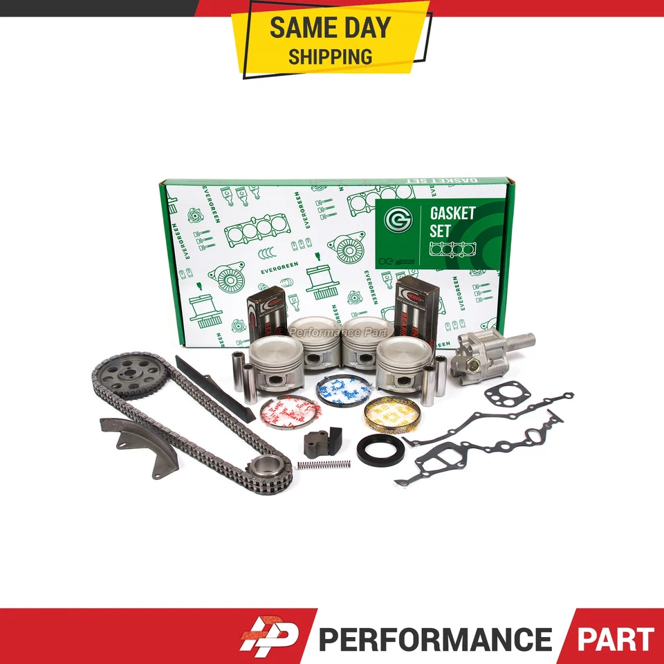 Kit de reconstrucción de motor para 83-87 Nissan 720 D21 carrocería dura 2,4 L SOHC Z24 Z24i Foto 1 de 4