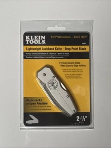 Klein Tools 44001 Lightweight Lockback Knife 2-1/2" Drop-Point Blade  - Picture 1 of 2