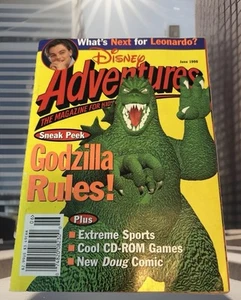 Reglas Godzilla de colección Disney Adventures junio 1998 y Leonardo DiCaprio - Imagen 1 de 5