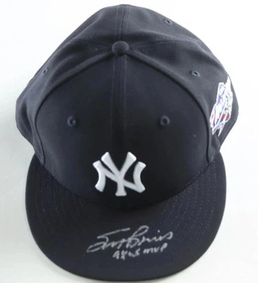 Sombrero Scott Brosius Autógrafo Firmado 1998 WS Ajustado NY Yankees con 98 WS MVP - BAS  Foto 1 de 3