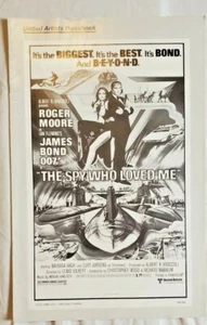 The Spy Who Loved Me Roger Moore Barbara Bach James Bond 007 Pressbook 1979 - Picture 1 of 7