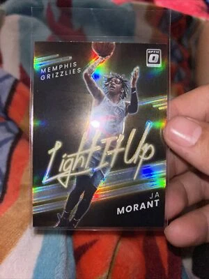 Ja Morant 2021-22 Panini Donruss Optic #6 Light It Up Holo Prizm Silver Card - Image 1 of 2