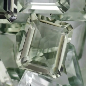 AMATISTA VERDE CLARO 11 x 9 MM CORTE ESMERALDA VENDIDO POR PIEDRA F-1420 - Imagen 1 de 1