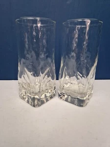 DUROBAR QUARZ schwere Basis 61/4" Hi Ball Tumbler Gläser x 2 - Bild 1 von 4