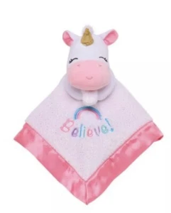 Magic Years 13" Unicorn Snuggle Buddies with Message and Rattle Crib toy - Picture 1 of 1
