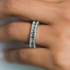 950 Platinum Wedding Band 4 Carat Emerald Cut Natural Diamond Size 5.5 6 7 8.5