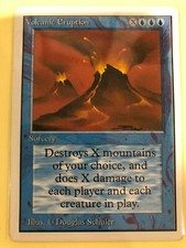 Volcanic Eruption Unlimited Edition MTG ex