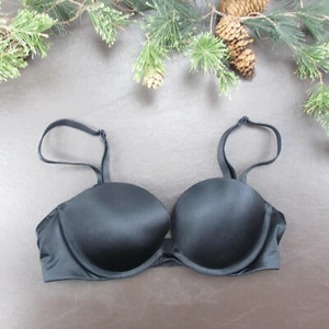 Ambrielle Bra Size 34A Black Padded Underwire Adjustable Clasp Back - Picture 1 of 10