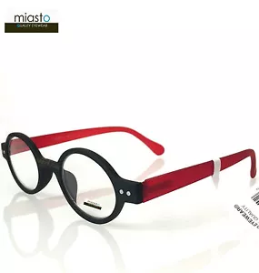 MIASTO "CIAO ITALY" SMALL RETRO ROUND OAVL BOHO READERS READING GLASSES SPECS - Picture 1 of 58