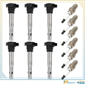 6 Ignition Coil & Spark For Volkswagen Eos 2.0L 2007-2016 Audi TT 2.0L 2008-2013 - Picture 1 of 10