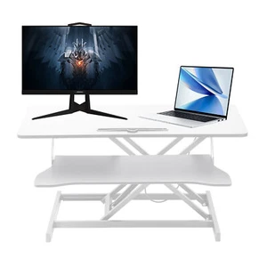 37" Home Office Desk Riser Adjustable Standing Desk Converter Adjustable - Picture 1 of 12