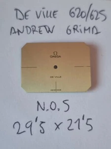 Dial omega,de ville,andrew grima,511.0379,new old stock,n.o.s - Imagen 1 de 3