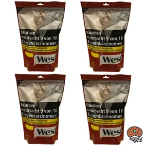 West Red / Rot Volumentabak Beutel 4x 100g - Bild 1 von 2