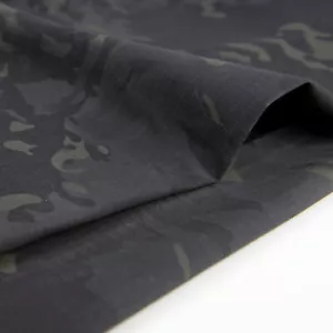 Black Camouflage Fabric TC Plaids Cloth DIY Camo Suits1.5M Width - Picture 1 of 6