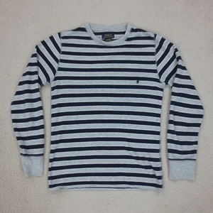 Sweat Crewneck Léger Rayures Polo Ralph Lauren Homme S Gris Manches Longues - Imagen 1 de 11