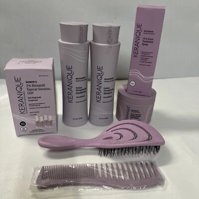 Kit de regeneración del cabello Keranique juego de 7 piezas nuevo Foto 1 de 4