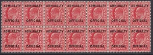 SG O108. 1903-04 1d scarlet Admiralty official. A pristine unmounted mint... - Picture 1 of 1