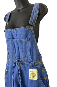 Vintage Watch LA Fun Under The Sun Damen Gr. S Blau Denim Latzhose Neu mit Etikett - Bild 1 von 14