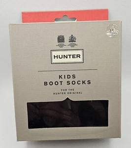 Hunter Boot Socks Fleece with Cable Knit Cuff for Kids size medium NEW - Picture 1 of 4