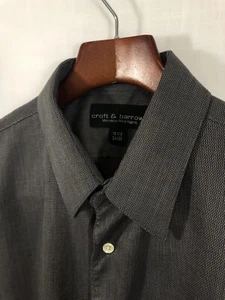 Croft & Barrow Men’s Shirt Cotton Blend Long Sleeve Button-Front 15 1/2 34/35 - Picture 1 of 5