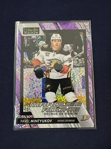 Pavel Mintyukov Violet Pixels Marquee Rookie /299 2023-24 Platinum 223 Ducks - Picture 1 of 2