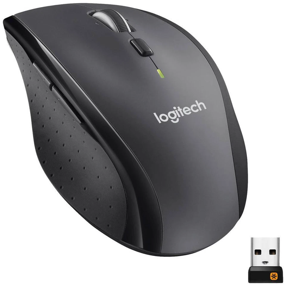 Logitech M705 Marathon Maus Funk Laser Schwarz 5 Tasten 1000 dpi - Bild 1 von 4