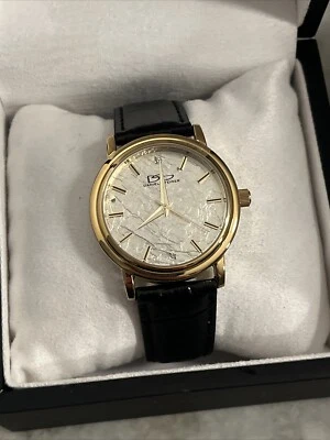 Reloj para hombre Daniel Steiger correa de cuero negro dorado Foto 1 de 4