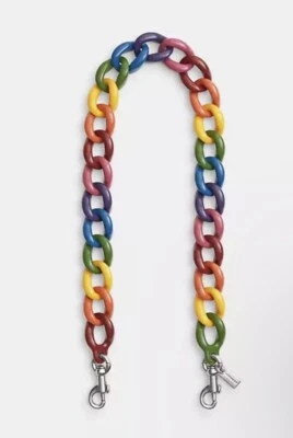 Alça de ombro Coach corrente arco-íris CP895 nova com etiquetas limitada - Imagem 1 de 4